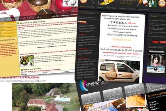 Création, conception de sites web Corrèze Création, conception de site web Corrèze